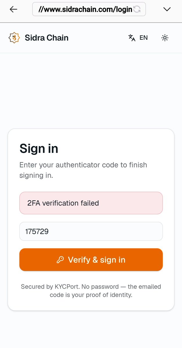 phungdecal's tweet photo. @Sidra_adviser Hiện tại tôi đang gặp lỗi xác minh 2FA khi truy cập vào tài khoản Sidra Chain, có cách nào hỗ trợ người dùng hay không?
Xin vui lòng giúp đỡ https://t.co/a762JNrDu5
