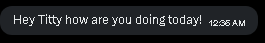 tilzaus's tweet photo. i dont reply to dm's but this typo was funny. smooth... 

and blocked https://t.co/wyuDHxzzq7