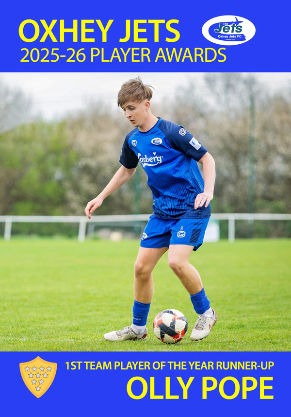 oxheyjetsfc's tweet photo. PLAYER OF THE YEAR

This seasons player of the year was won by Joseph Brown. After an outstanding season this was greatly deserved. He pipped his way to the award ahead of Olly Pope who finished runner-up. https://t.co/dr8N2LyGuM