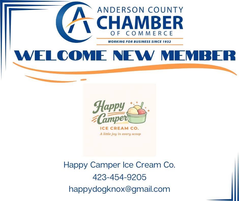 ACChamberTN's tweet photo. Please join us in welcoming our newest member!

Happy Camper Ice Cream Co. !

We are a family-owned and operated mobile ice cream business serving up premium, homemade small-batch ice cream. Made with quality ingredients and plenty of love, we take pride in bringing the best https://t.co/hOQk5q6oSG