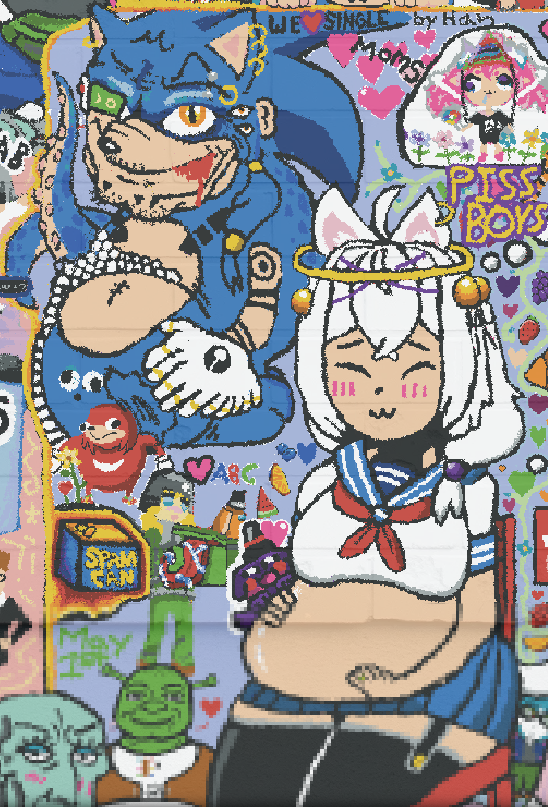Snackers_RU's tweet photo. @THE_W4LL_ @demenishki What kind of cursed blessed multiverse is this, where such characters exist at the same time? https://t.co/L1Cm6dx3uH