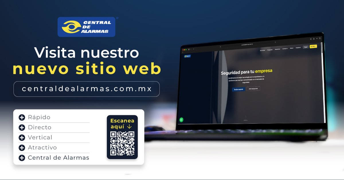 newcamsa's tweet photo. ¡Estrenamos nueva imagen digital! 🚀

Nuestro nuevo sitio web te ayuda a que encuentres la información sobre nuestras soluciones de seguridad para hogares, negocios y corporativos.

🌐 Visítanos en: https://t.co/SR3nU5SwHa

#CentraldeAlarmas #Seguridad24x7 #ProteccionInteligente https://t.co/czY3rAql4r