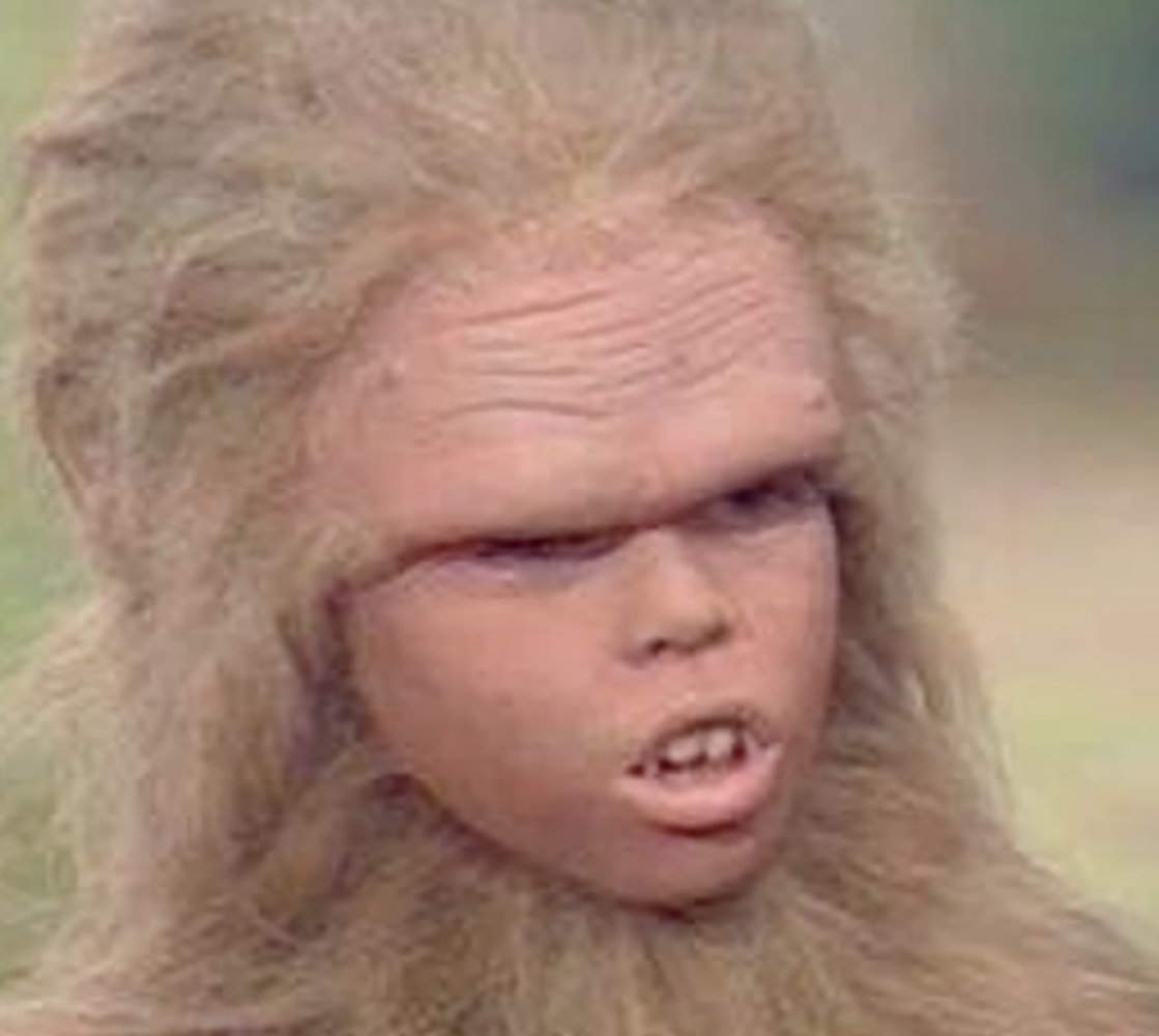 BigApeBooks's tweet photo. @RealDeanCain And why does she look like this guy? https://t.co/xxmNpjJXvl