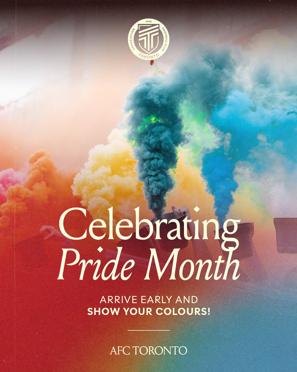 AFC_Toronto's tweet photo. Pride Match is almost here 🏳️‍🌈♥️

We've got performances, giveaways, special guests, exclusive merch, and plenty more planned for Saturday.

Take a look through everything you need to know before you go 👆

🎟️ Be part of the celebration — https://t.co/24MeTuZL1I https://t.co/GTKgQboDuU