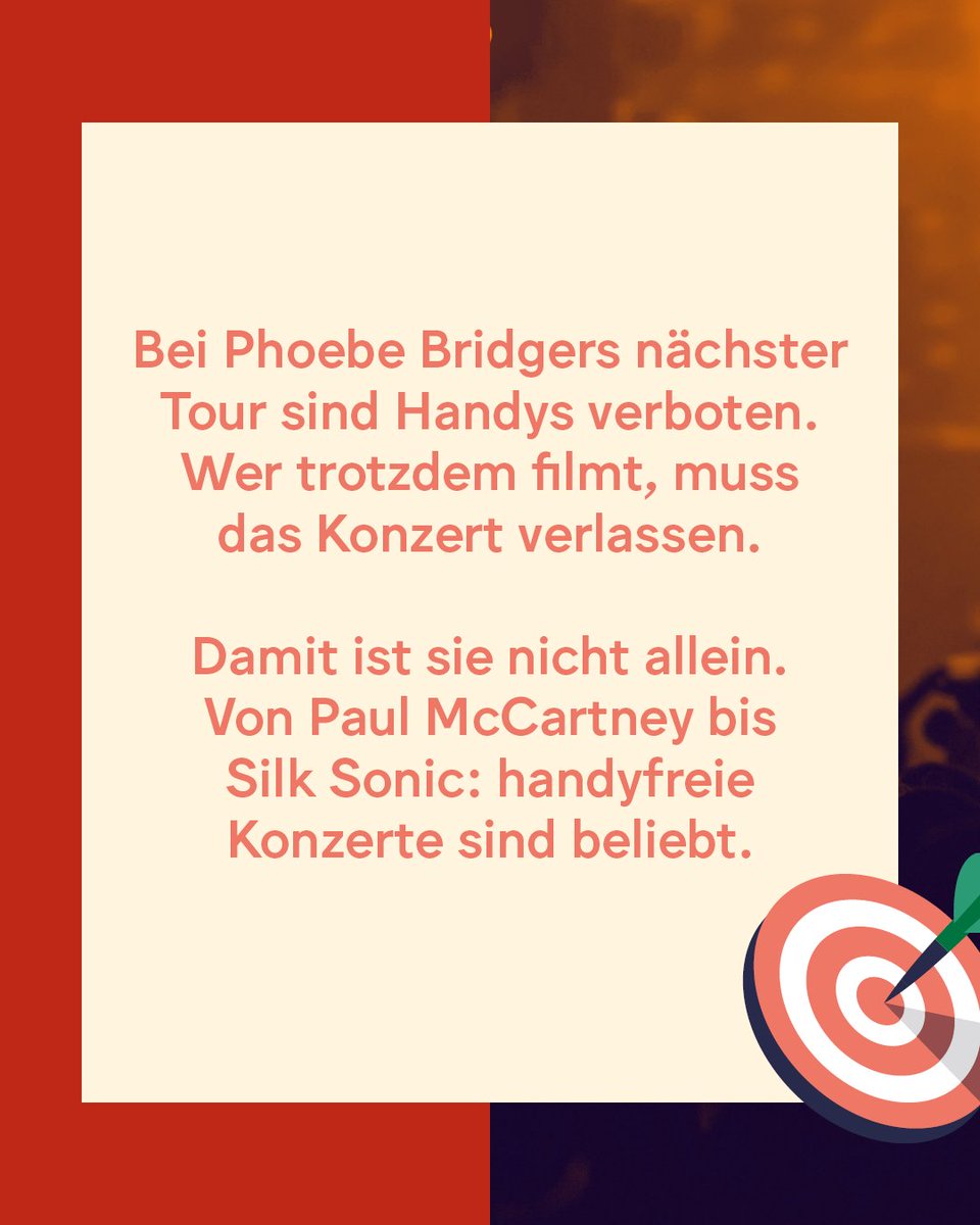 radiofm4's tweet photo. Was meint ihr: Sind phone-free Konzerte die Zukunft – oder unnötige Bevormundung? 📵🎤 https://t.co/QEaGAPLhzb