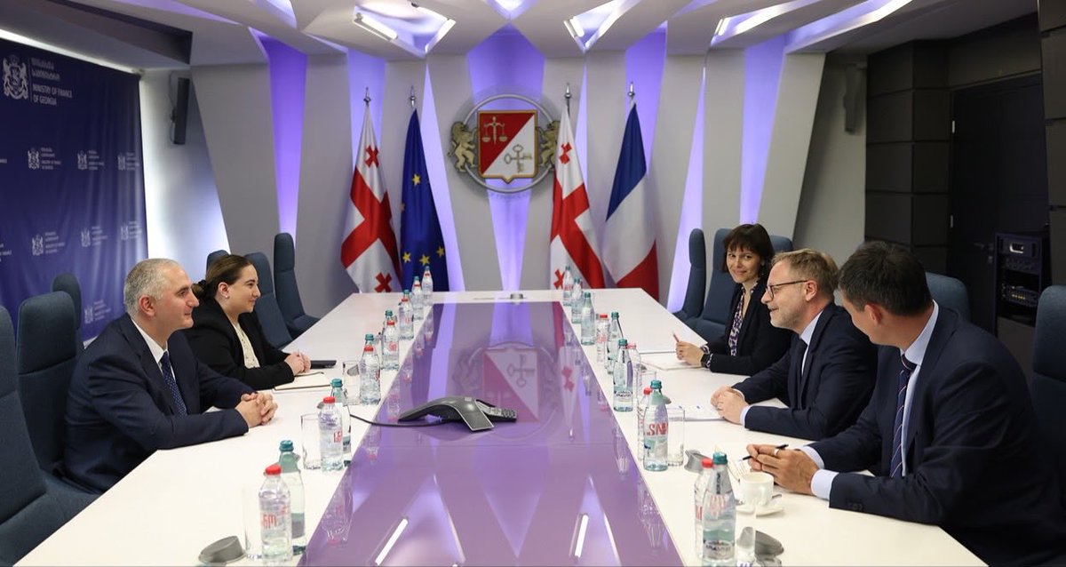 Lasha_Khutsish's tweet photo. Pleased to meet 🇫🇷Ambassador to 🇬🇪 to discuss our ongoing #cooperation & #partnership #opportunities.
We reviewed #current & #planned #investment #projects #implemented in #partnership with @AFD_en & reaffirmed our #shared #commitment to further #deepening the #strong #ties. https://t.co/VtnOD9Ch4u