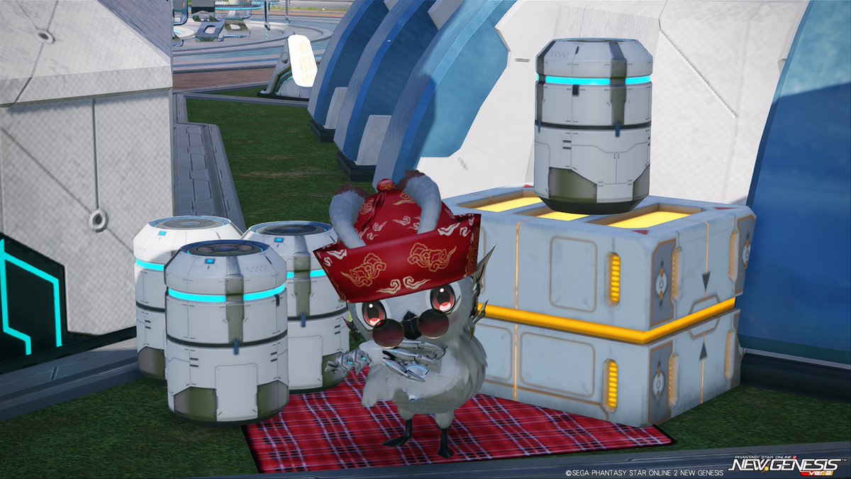mmmmmmmm79's tweet photo. 路地裏にいる露天商🐥
いらっしゃい、全然怪しくない商品アルヨ🐥🎁　#PSO2NGS #PSO2NGS_SS https://t.co/16SBiodeYK