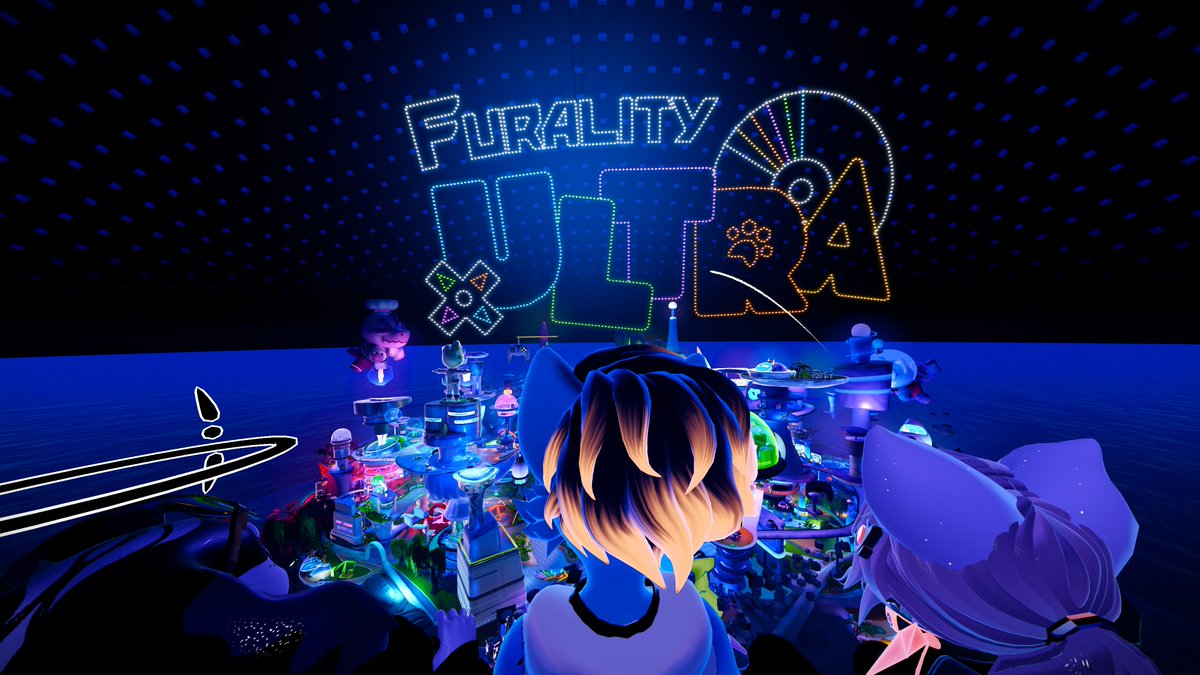 yumi_vrc's tweet photo. Ima be honest, i had no intention on going this year. Getting more of a taste of IRL furcons kinda shifted my opinion on VRcons...
But they did it again, everyone BTS in furality & VRchat  killed it again...were their issues? ofc there was, us damn furries always always show up big, issues will happen...
But capping it off with a beautiful fireworks show with your fav beans and new beans is something i can never take for granted.
TY everyone for making me remember this feeling 🥰