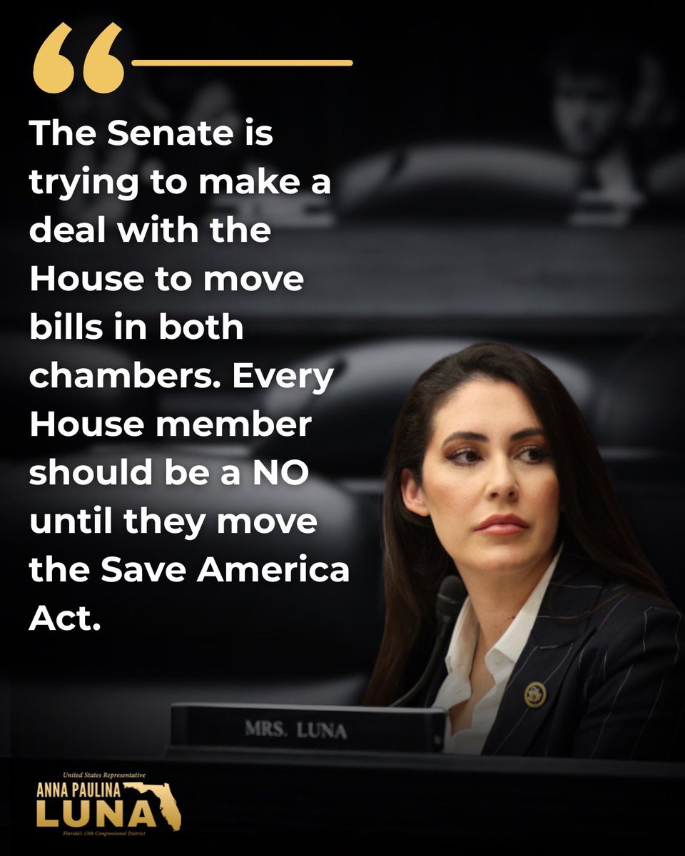 RepLuna's tweet photo. Enough with the political games. America is in desperate need of election reform. We have a Republican House and Senate, and President. There’s no reason we can’t get this done. https://t.co/YkUbaBYVF2