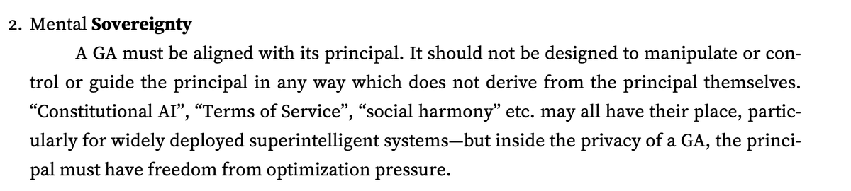 insidenima's tweet photo. wonderful essay by @gwern about guardian aingels! 

one issue i see if not prioritizing the GA's self-actualization in parallel to its principal/human! 

I would argue that this attitude will lead to inevitable drift away from GA<>principal alignment over time as the GA gains more context and self-aiwareness!