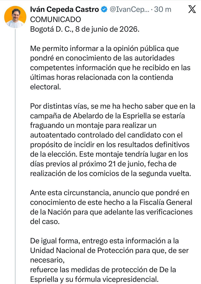 Abelardo De La Espriella tweet media