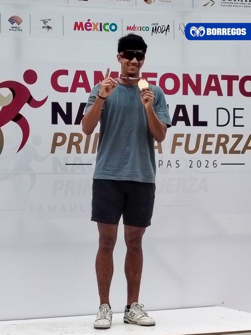 BorregosMty's tweet photo. NACIONAL DE ATLETISMO 1ERA. FUERZA

Guillermo Campos consigue su segundo 🥇 ORO de la competencia al ganar el 400 metros con vallas.

¡BIEN, MEMO!💪🏼

#BorregosMty https://t.co/j6AIGqQXGv