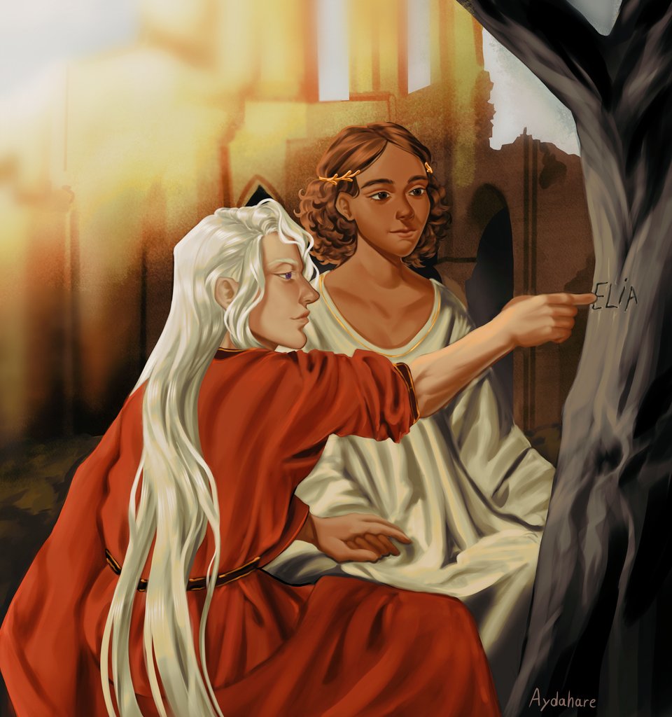 aydahare's tweet photo. last piece for #eliaweek2026
Rhaegar and Elia as Paris of Troy and his wife Nymph Oenone
"The beeches still conserve my name carved on them by you, and I am read there OENONE, charactered by your blade; and the more the trunks, the greater grows my name." https://t.co/7GbrSpGK49