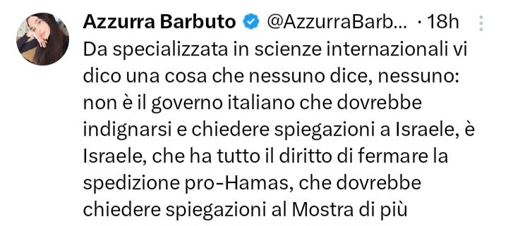 MassimoGll's tweet photo. @AzzurraBarbuto Vi racconto una barzelletta: Azzurra Barbuto specializzata in scienze internazionali... 🤣🤣🤣🤣🤣 https://t.co/aufywF5Go5