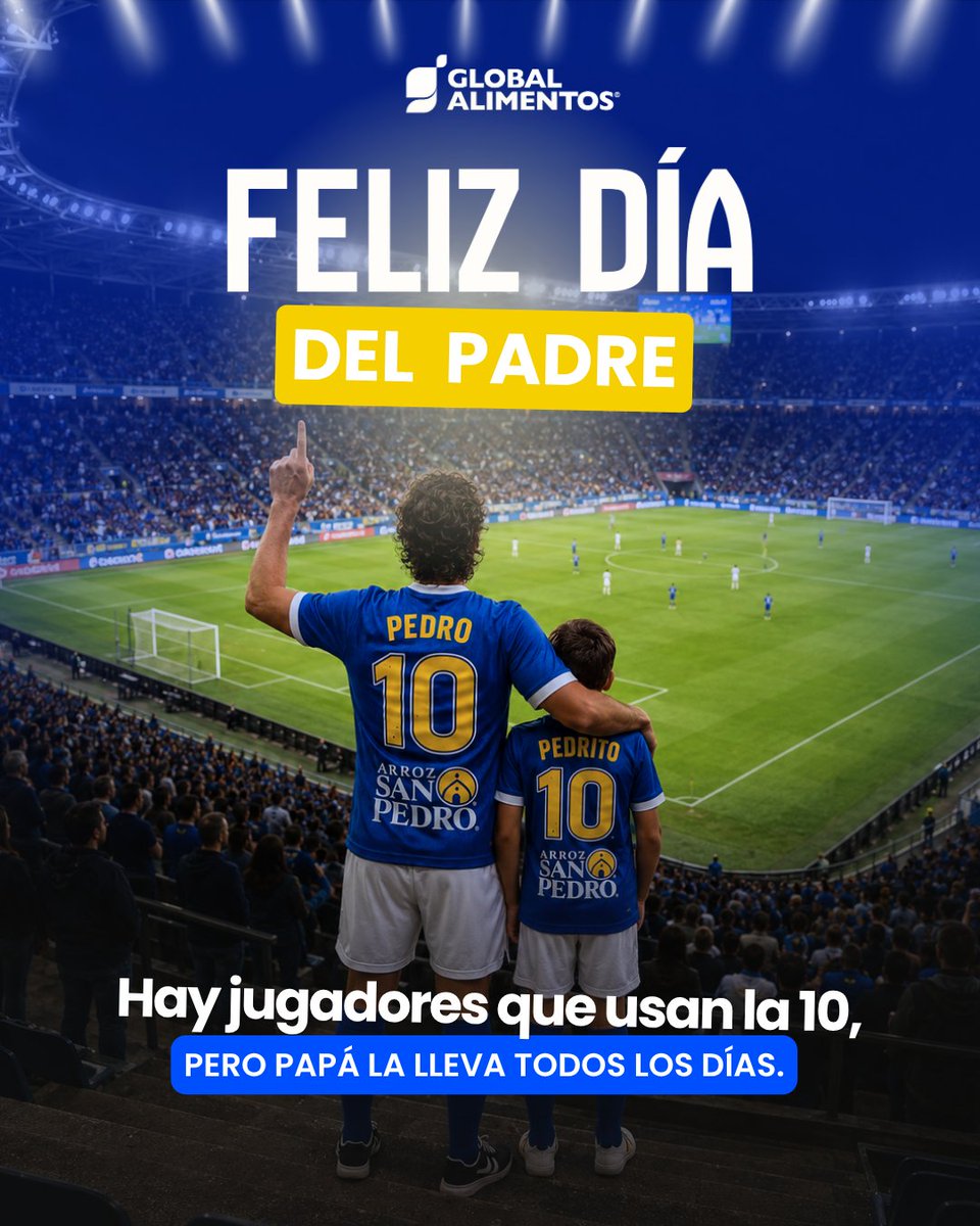 globalalimento1's tweet photo. 👨‍👧‍👦 Hoy celebramos a esos padres que nos enseñaron a disfrutar cada partido, cada gol y cada comida en familia. ¡Feliz Día del Padre al verdadero 10 de la casa!

#GlobalAlimentos #El10DelSabor https://t.co/BDM7PYVuix