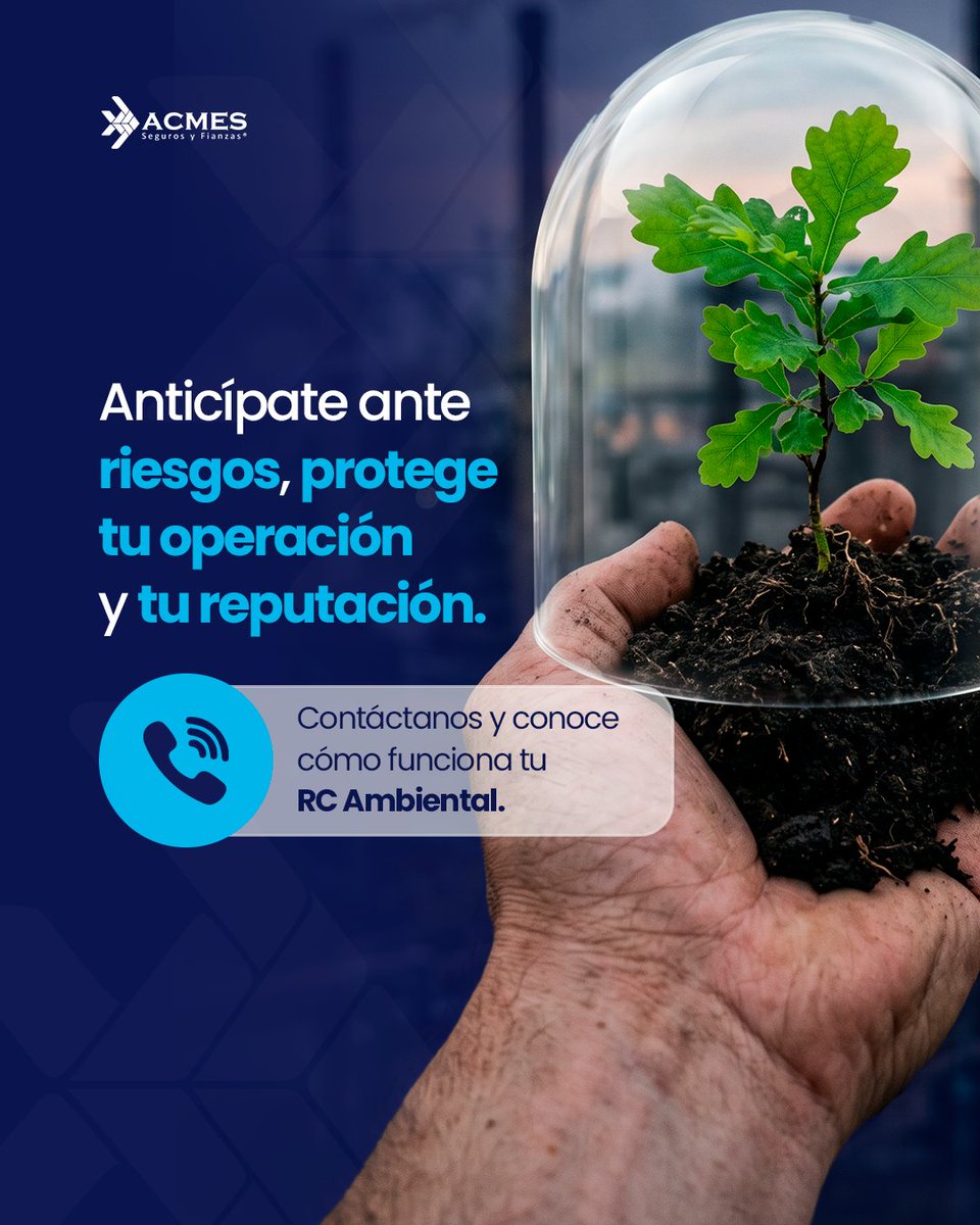 AcmesMexico's tweet photo. Hoy más que nunca, anticiparte a los riesgos ambientales es parte de una operación inteligente.💡🌱 #InicioDeSemana #RC #Seguroderesponsabilidadcivil #seguros https://t.co/zuKocDwuSC