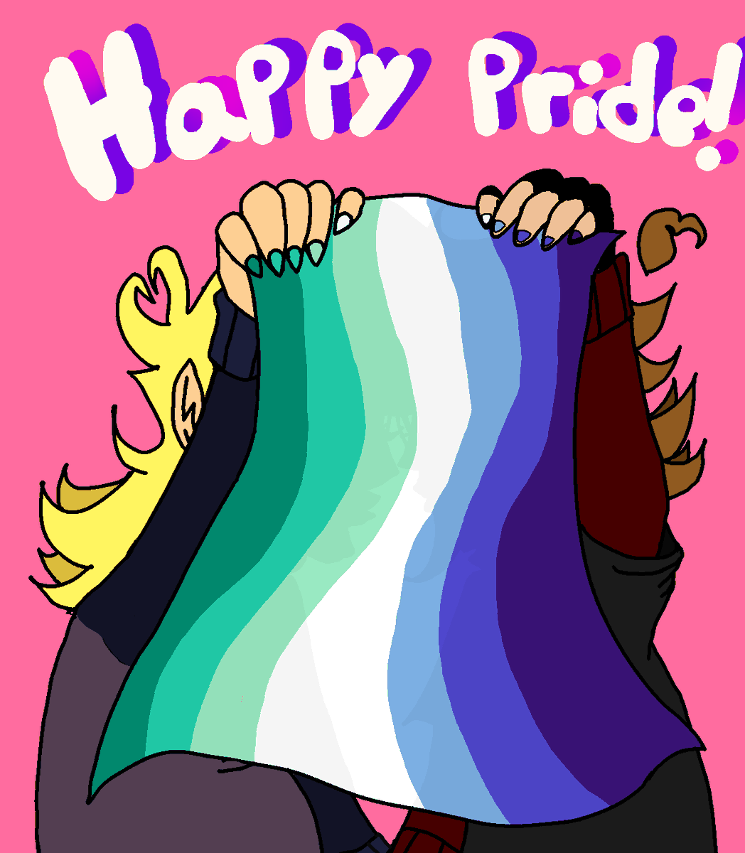 Tsunami_tearz's tweet photo. Happy pride y'all!!^^
Drew my favorite ship for it :3
#eddsworld #ewmark #ewtodd #pridemonth #ewneighbors #ewcollageau #eddsworldmark #eddsworldtodd #eddsworldneighbors #eddsworldcollageau #collageau https://t.co/Q1E92plPJn