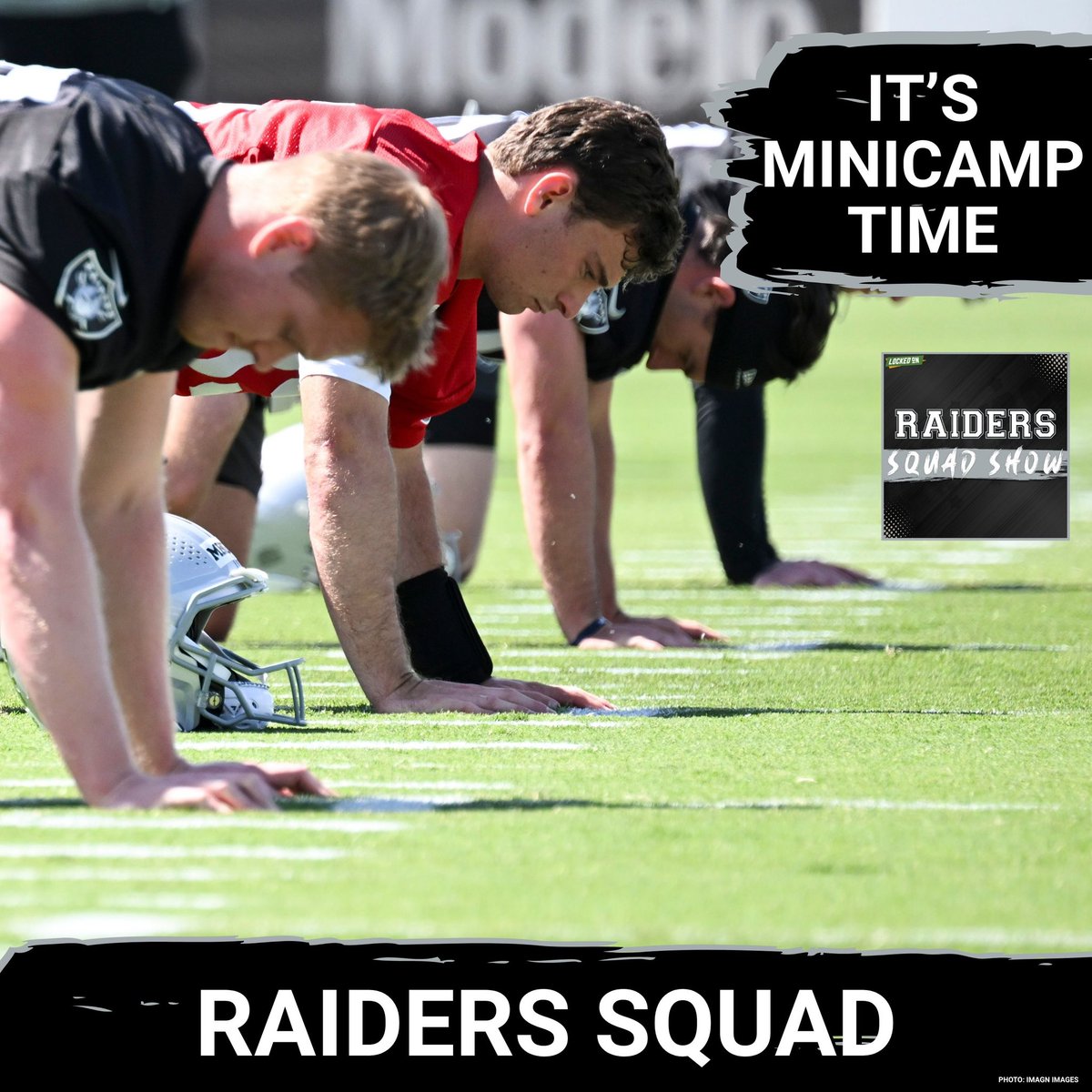 ShantelleSChand's tweet photo. Today on the #Raiders Squad Show w/ @LKennedy72, @YourboyQ254, &amp; I:

- Media Day
- Minicamp expectations 
- Maxx Crosby rumors return 
- 3 player spotlight 

https://t.co/CPZTt1rovX

🎧: https://t.co/GJ5Nkx8sZN

#RaiderNation
#NFL https://t.co/mzRhD9Kbsa
