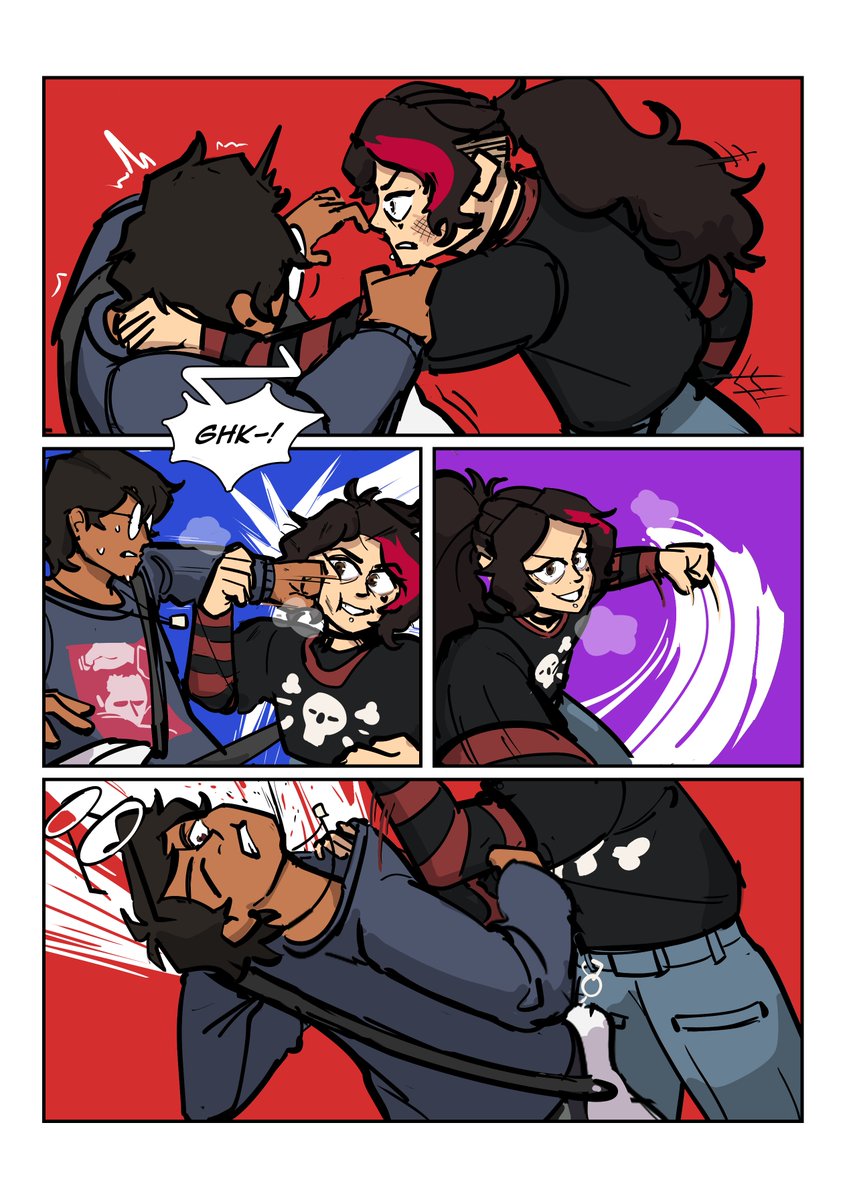 enoch_ye_'s tweet photo. TRUST ME, RUE pg 17-20 also full comic chapter on tapas! https://t.co/wSoSfij9ru #comics #digitalart #illustration #originalcharacters #webcomic https://t.co/9j2v4COU53
