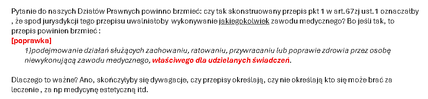 cislo_a's tweet photo. @JanuszP20 Uwagę trzeba zwrócić na to, że nie każdy zawód medyczny daje prawo do wszystkich świadczeń w tym zakresie. Inne prawa ma lekarz, inne ratownik, inne pielęgniarka.
Pisałem o tym w czerwcu ub.r na forum WolnyKZL
Tam trzeba dodać :
"WŁAŚCIWEGO DLA UDZIELANYCHŚWIADCZEŃ" https://t.co/NxdX0MNp5Y