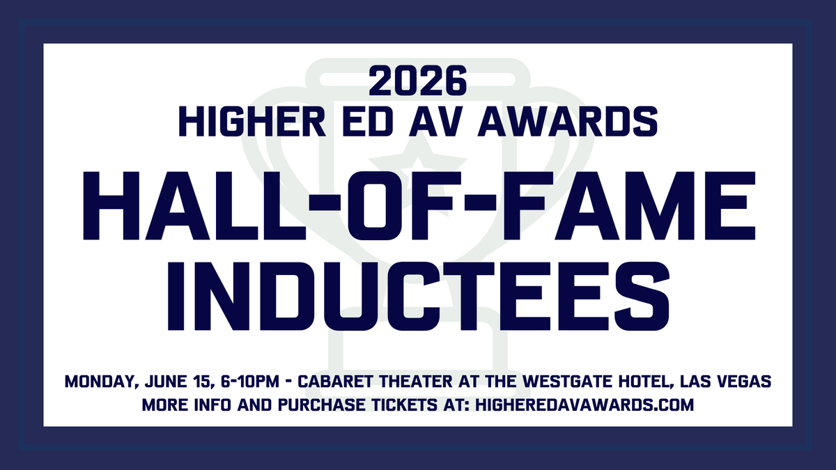 HETMA_org's tweet photo. The 2026 Higher Ed AV Hall of Fame class has been announced. Join us in congratulating Frank Alaimo, Ernie Bailey, Mark Dunlop, Dan Noullet, and David Labuskes, and celebrate with us live in Las Vegas on June 15. #avtweeps #InfoComm2026

Register to attend here: https://t.co/IGtJuJn43C

Read the article here: https://t.co/Ra9DpVvzGg