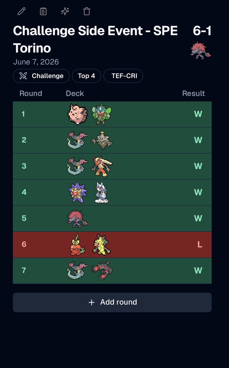 Akame076_'s tweet photo. 2nd/112 at the Sunday Challenge in Turin SPE with the broken Punk Zoroark.
Best decklist tested so far, helmets are goated. Could've won against apples but oppo got an insane turn after stamp.
Almost all my opponents were very friendly, I had a lot of fun!
Matchups below ⬇️ https://t.co/0MqC9GJiYe
