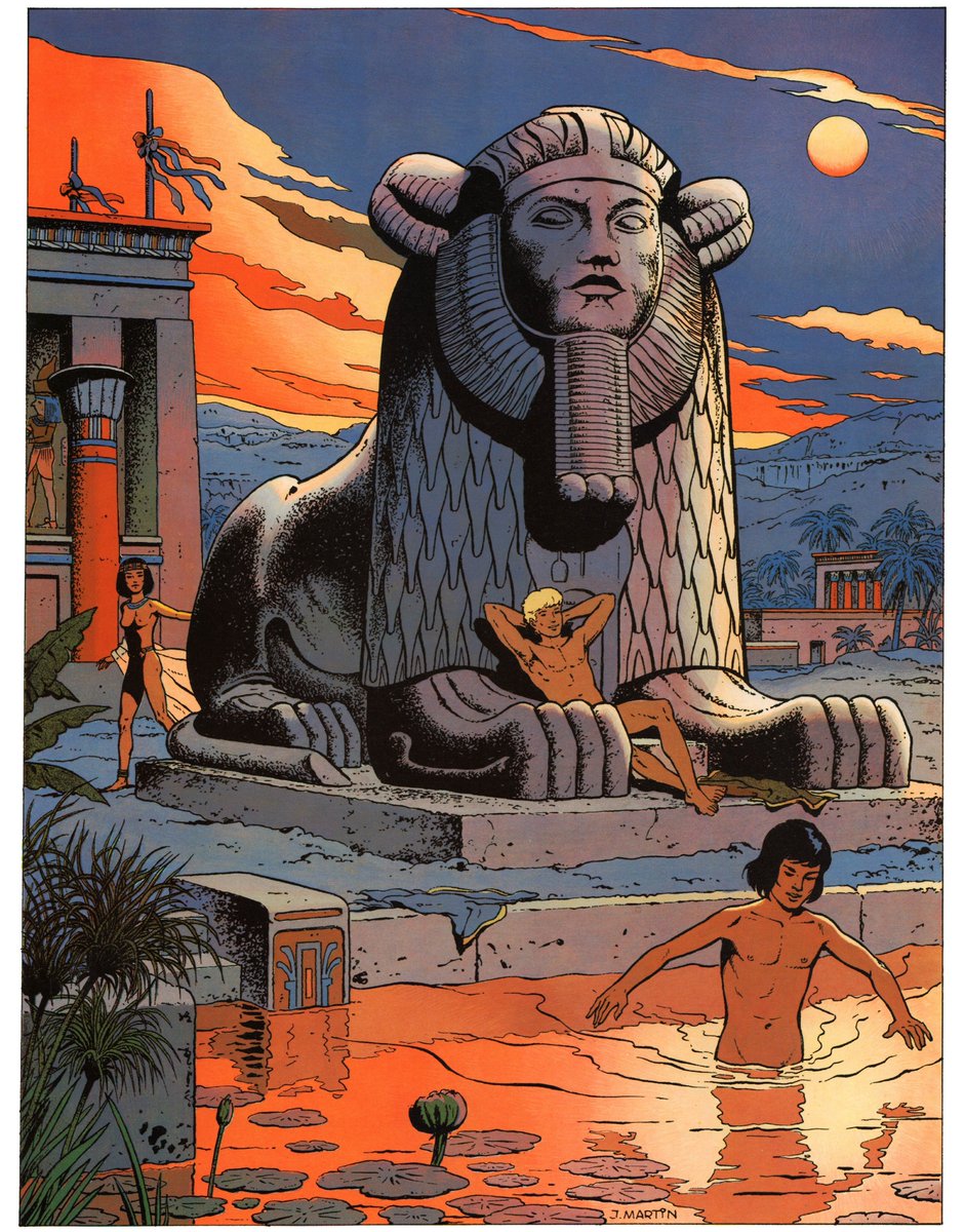 TiresianLaddie's tweet photo. It's great that Pierre Joubert's art is gaining the recognition it deserves, but Jacques Martin is still very underrated outside of France and Belgium.

The Adventures of Alix are gorgeous, riveting, and depict the ancient world as it was, including slavery, rape, pederasty etc. https://t.co/6iCm9j8ySi