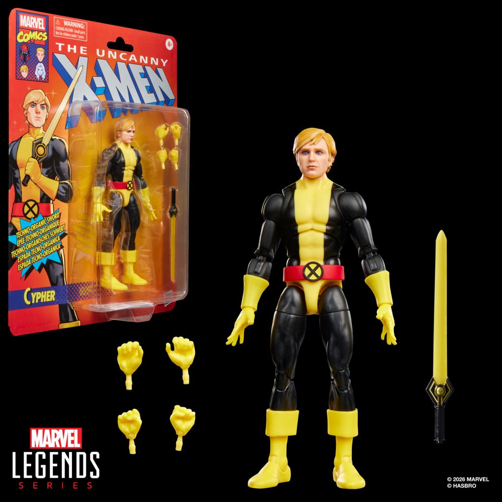 preterniadotcom's tweet photo. Hasbro Marvel Legends X-Men Retro Card Cypher. Target exclusive, preorder date TBD. https://t.co/xPP9byrnT1
