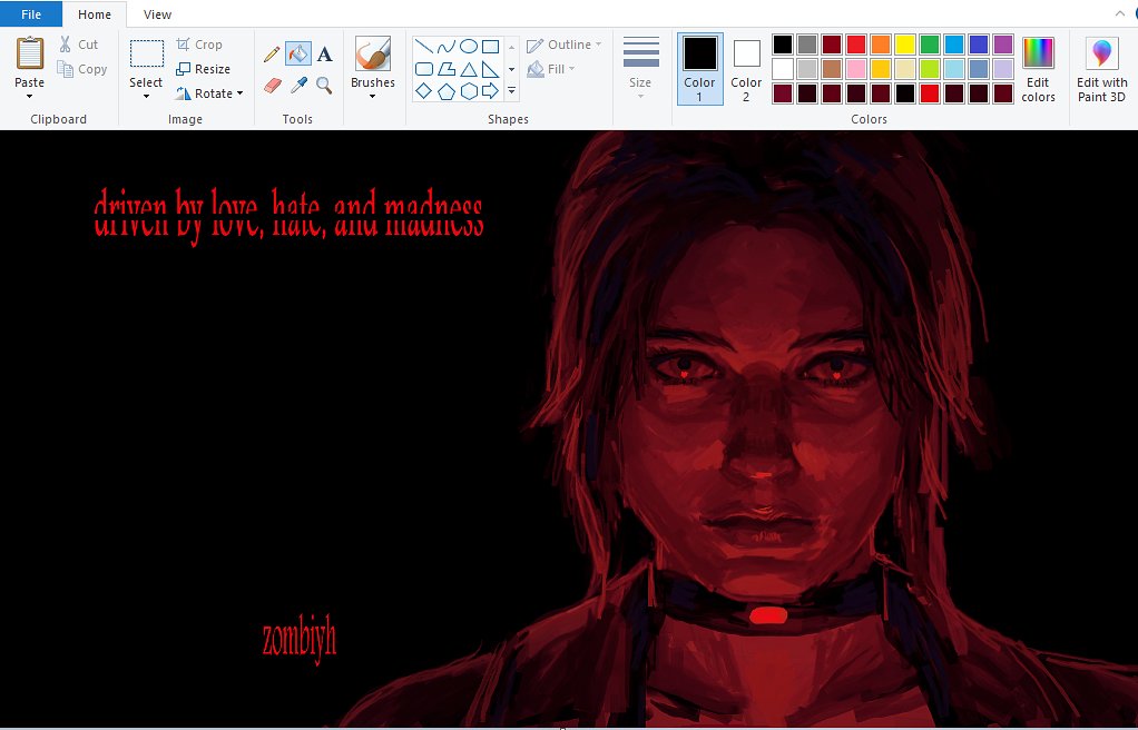 zombiyh's tweet photo. she's red for an amazing reason .... https://t.co/0VDu97jTN4