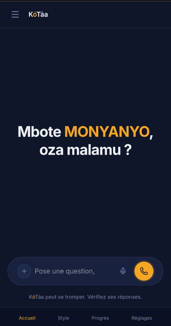 mr_monyanyo's tweet photo. 2 ans de flemme, de procrastination et de doutes.
Aujourd'hui, c'est décidé. On sort enfin le projet.
Kotaa est officiellement en ligne. Et cette fois, ce n'est plus une théorie. Testez-la ici : https://t.co/jC32Df6PXQ
La souverainité culturelle africaine n'est plus discutable https://t.co/yRS7B98uG0