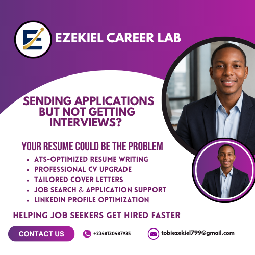 EzekielTobia's tweet photo. Need a professional resume that gets noticed?

✅ ATS-Friendly Resume
✅ Cover Letters
✅ LinkedIn Optimization
✅ Job Application Support
Ezekiel Career Lab
📩 tobiezekiel799@gmail.com

#ResumeWriting
#ATSResume
#CareerGrowth
#JobSearch
#LinkedInOptimization https://t.co/JkazyeCh6P