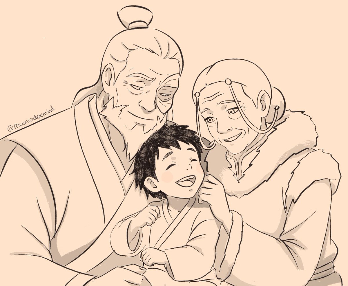 moonwatermind's tweet photo. Elderly Zutara with their grandbaby <3 https://t.co/dyoT1k0SjQ