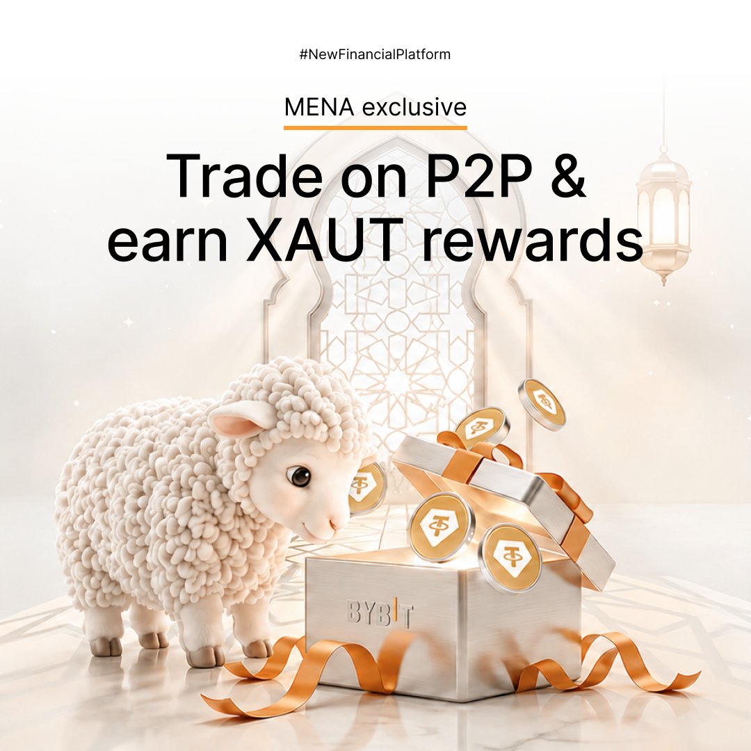 SaYeeDBro555444's tweet photo. Trade P2P, earn gold-backed rewards! 🪙✨
Bybit’s MENA-exclusive Eid Gold Rush campaign is officially live, offering $XAUT rewards for eligible users.
Get all the details here 👇
https://t.co/LfY3VBhr2x…
#Bybit #BybitP2P #ByBUIDLERs https://t.co/cv5vk4BpMv