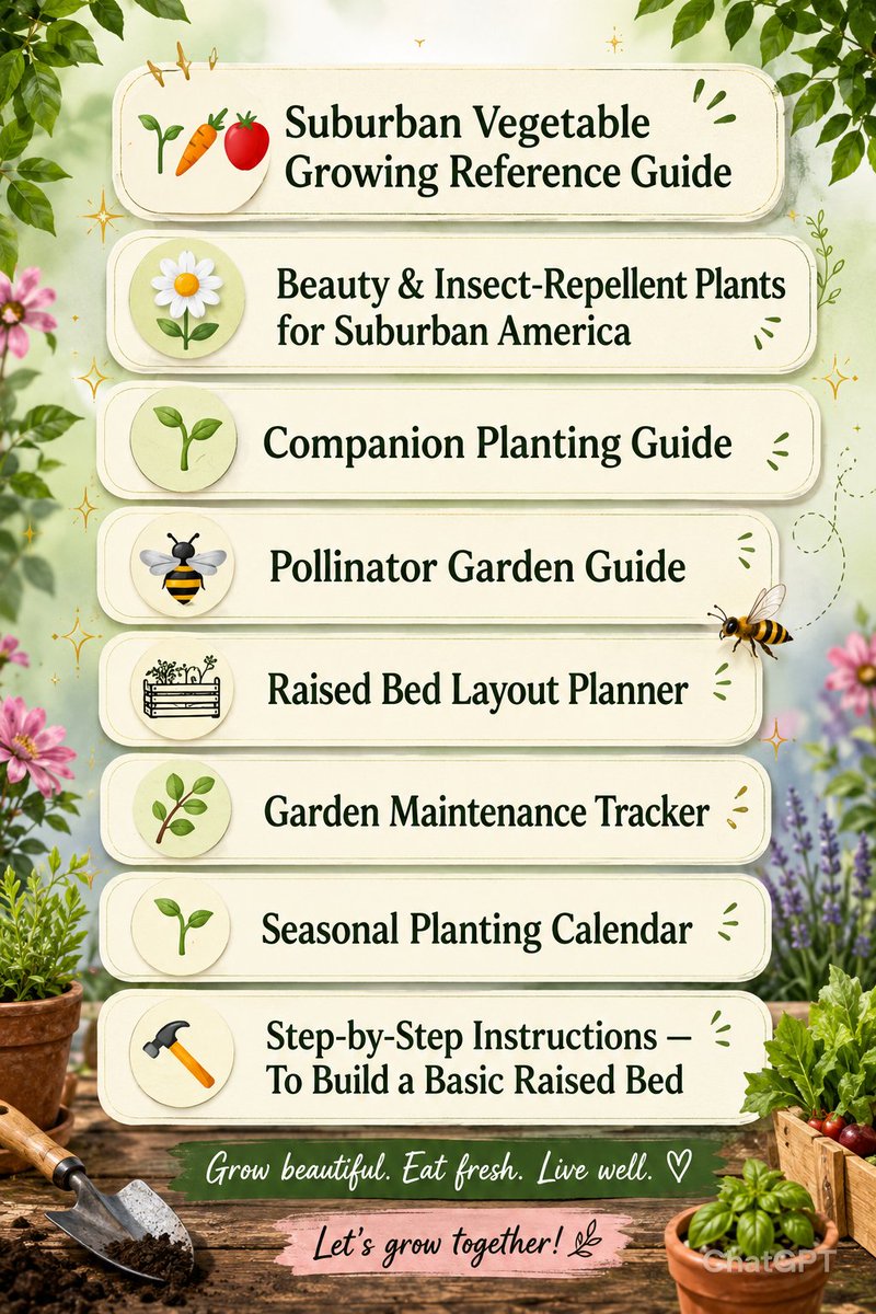 WLWerhane's tweet photo. Number 1 all in 1 Growing guide for suburban gardeners.  Available as a digital download

https://t.co/wBTRQxkkH1 https://t.co/zeChQSERNJ