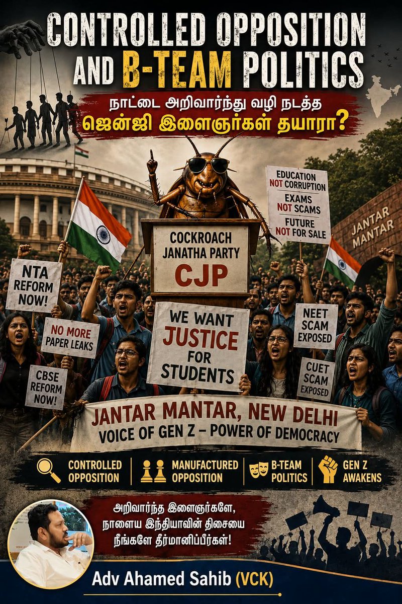 SahibTalks's tweet photo. #CockroachJanathaParty 
#CJP https://t.co/4AQIA3uLva