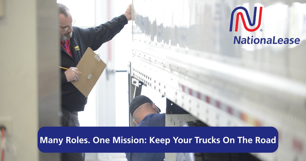 NationaLease's tweet photo. Behind every successful fleet is a team making it happen. From maintenance to service and support, NationaLease delivers the expertise and nationwide network fleets rely on to keep trucks moving every day. https://t.co/hkc3U5v5uW https://t.co/gW4TgF4ucc
