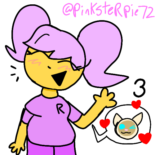 PinksterPie72's tweet photo. 3 days...

Her cat!! #gasa4 #gada3 #careygada3 #roblox https://t.co/3UpZkYskBN
