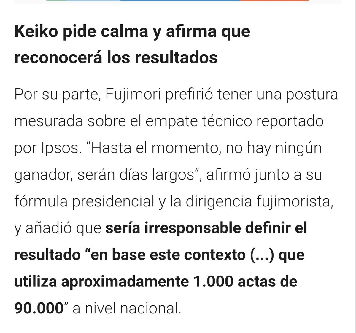 viajer24's tweet photo. @Johanitaefe @KeikoFujimori No, no ha ganado absolutamente nada todavía...están en empate técnico...así que vaya a seguir durmiendo... https://t.co/XJbCQD1zSK