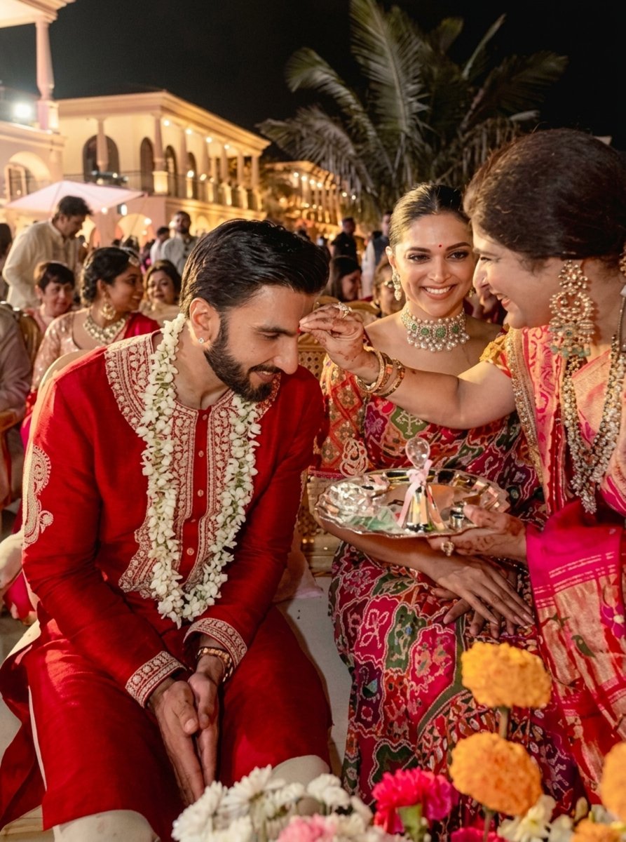 DeepVeer_FC's tweet photo. Ranveer Singh and Deepika Padukone at Ranveer's cousins wedding last year 😍❤️ #deepveer #RanveerSingh #DeepikaPadukone https://t.co/ve2lTyMUcP