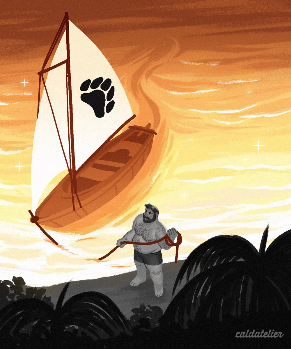 caldatelier's tweet photo. I painted the bear sea. https://t.co/U961GQlKQ5