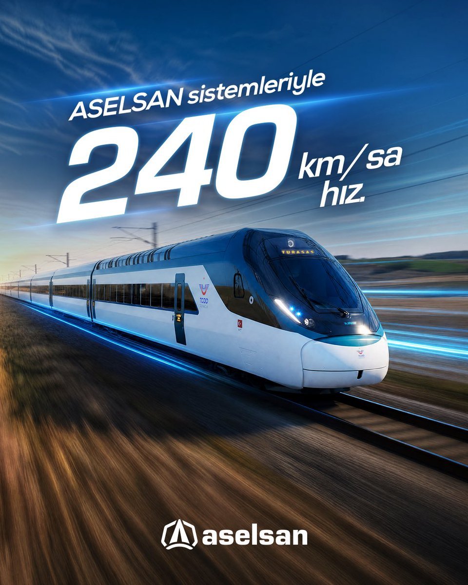 ogzhn_uyg's tweet photo. Türkiye’nin ilk yerli ve milli hızlı treninde  ASELSAN mühendisliği.

ASELSAN ürünleri; CESUR Cer Sürücüsü, YAMAN Çekiş Motoru ve KAPTAN Tren Kontrol ve Yönetim Sistemi'nin yer aldığı tren, dinamik fren testlerinde 240 km/sa hıza başarıyla ulaştı.
@aselsan @turasasgm https://t.co/GCJefv5sCJ