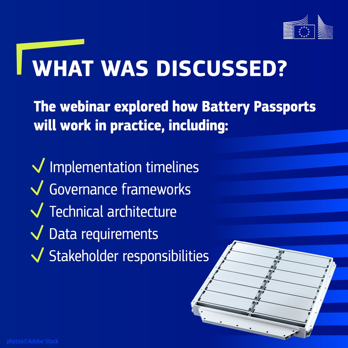 EU_Growth's tweet photo. Thanks to everyone who attended our webinar on the #DigitalProductPassport for Batteries

We covered key DPP requirements and practical steps for manufacturers, suppliers, recyclers &amp; SMEs preparing for compliance.

📺 Slides &amp; recording are now available: https://t.co/sOwukfWHjn https://t.co/nkKjKHOg2V