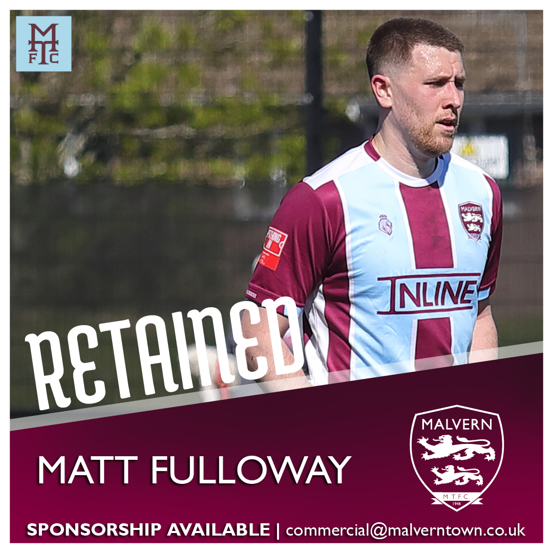 MalvernTown1946's tweet photo. 🟦RETAINED | We are delighted to confirm that Matt Fulloway has committed for the 2026/27 season

🩵To sponsor Fullers, email: commercial@malverntown.co.uk

🎟️You too can commit to the campaign ahead, Early Bird Season Tickets on sale here with savings to be made until 10 June: https://t.co/7QBeBMgeBT

#MakingMalvernProud