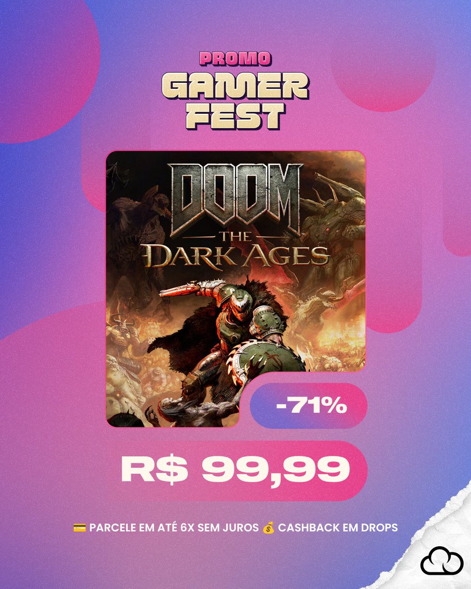 nuuvem's tweet photo. Últimas horas de Promo Gamer Fest! 🎮

Já deu uma conferida nas ofertas? Várias só vão ATÉ AMANHÃ!  ⏳

Garanta sua PRÓXIMA GAMEPLAY NUU PRECINHO 🤑

💳 Parcele em ATÉ 6X SEM JUROS
💰 Receba CASHBACK em Drops
🛒 https://t.co/Enf0T7NV4v https://t.co/VmrcSjewuB