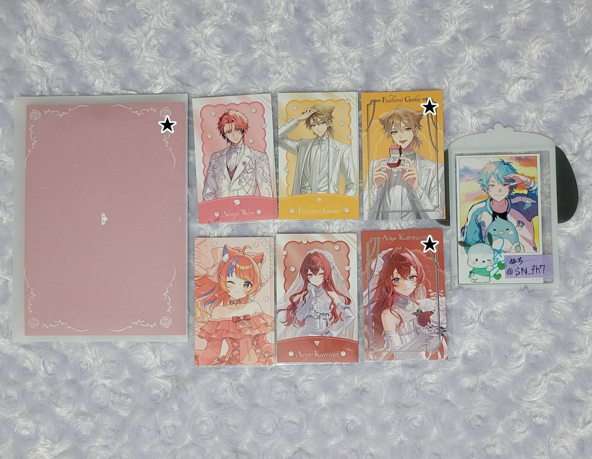 SN_fh7's tweet photo. 【交換】にじさんじ Luminous Marriage ジューンブライド2026 フォト風カード OS特典 ポップアップカード　A Bグループ

譲）
　画像1枚目参照

求）
　画像2枚目参照

検索よりお気軽にお声掛けください https://t.co/WdkbdElKaG