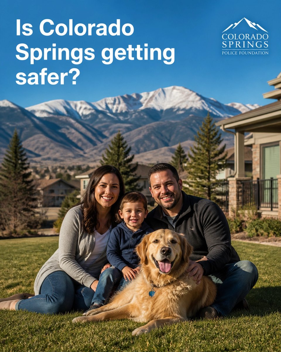 RealtorSteveC's tweet photo. Families are moving to COS for more than just views. 🏔️ Crime rates are falling: we call it the 'Safety Dividend.' A boost in peace of mind for local families! Ready to find your spot? Let’s chat. 🏘️✨ #ColoradoSprings https://t.co/MSjMHyqbMl