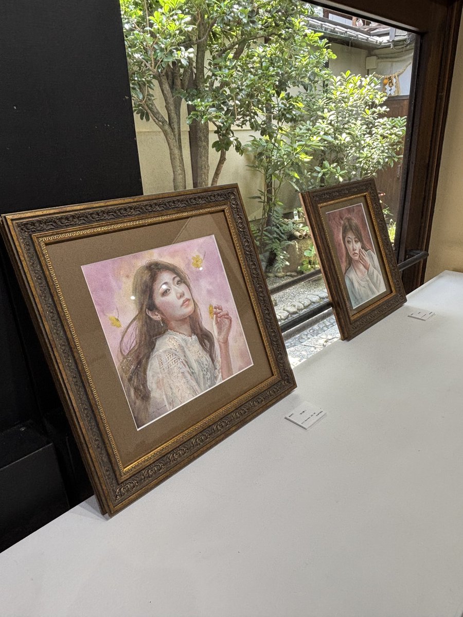 既に何の為に来てるんだ💦状態ですが、個展開催中です❣️🤩 13日の