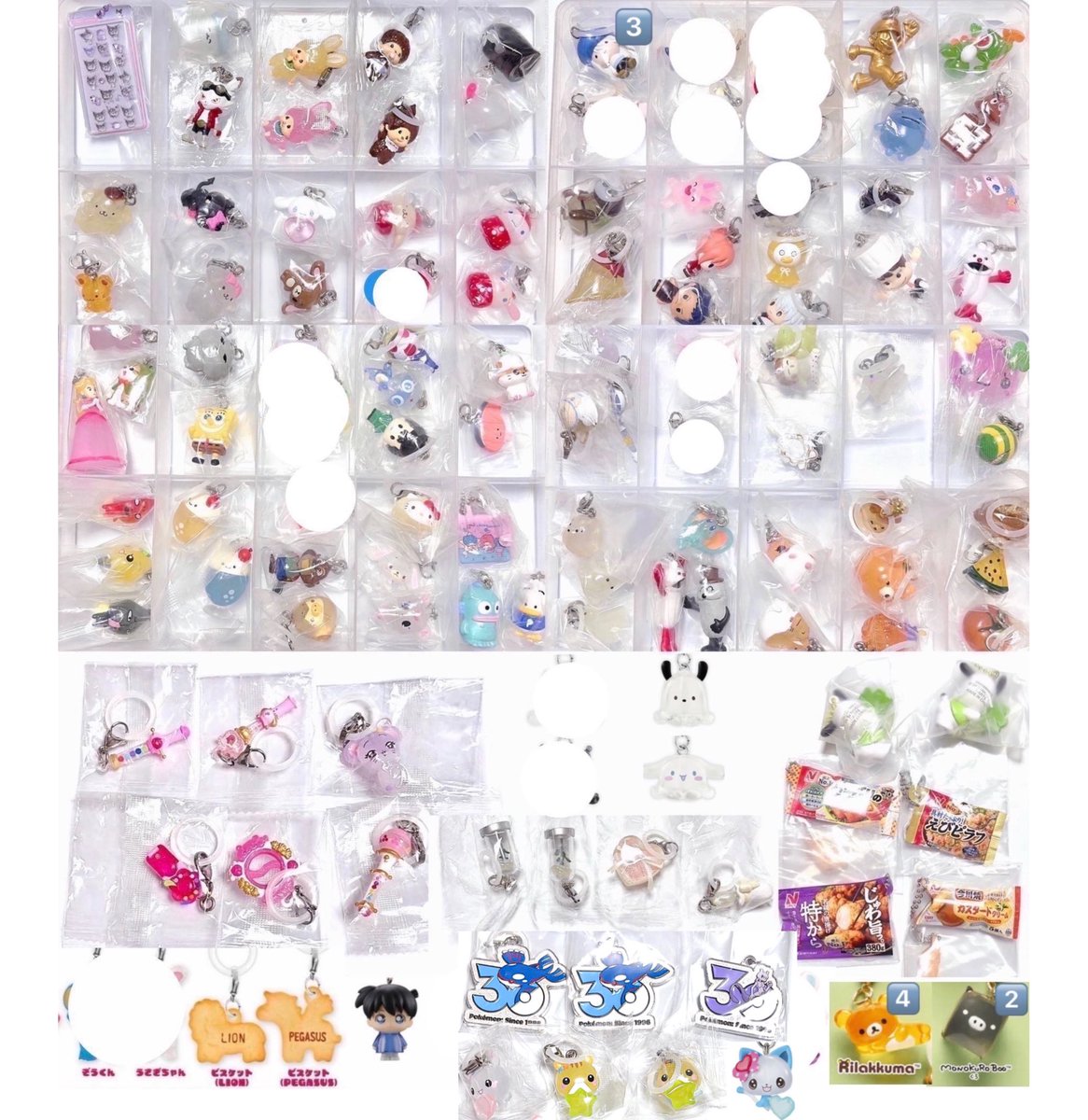 fl0wer__87's tweet photo. 【交換 買取】 めじるしアクセサリー ハンターハンター HUNTER×HUNTER サンリオ たまごっち ちいかわ ポケモン サンエックス ガチャ

譲 1〜2枚目
🔵初期汚れ傷剥げ有

求 3～4枚目 
🟣+4枚目は緩求
その他未所持ガチャも検討○

郵送交換

お気軽にお声かけください🎀 https://t.co/lhmMTHe2KT