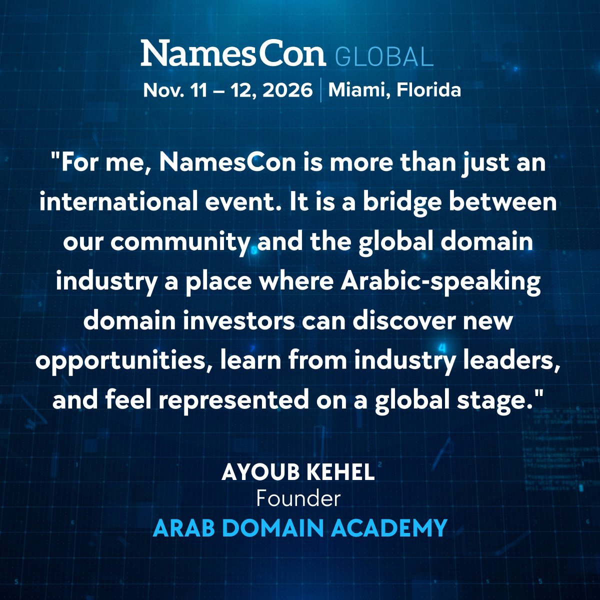 NamesCon tweet picture