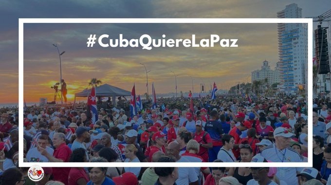 GladysArtemisa's tweet photo. Cuba no quiere conflicto. Somos y hemos sido siempre un país de paz.
#CubaNoEstáSola
#ArtemisaJuntosSomosMás
@DiazCanelB 
@Par https://t.co/6SJuSVJmts